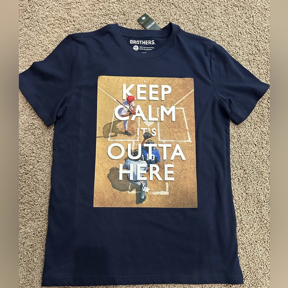 Boy’s Baseball T-shirt navy blue xxl
